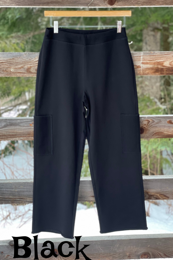 terry pant-black